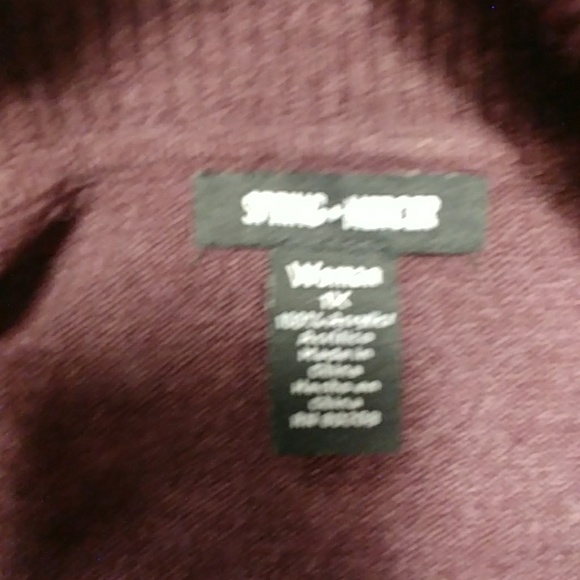 Spring + Mercer Plum Cowl Neck Sweater-1X - Picture 6 of 7